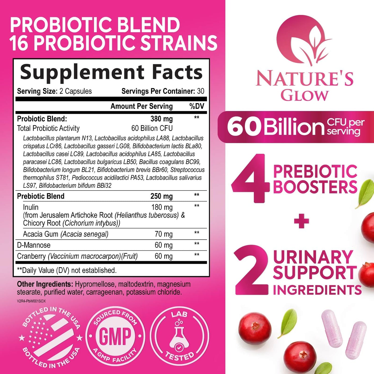 Probiotics For Women 50B CFU – 16 Strains | Digestive & Vaginal Health