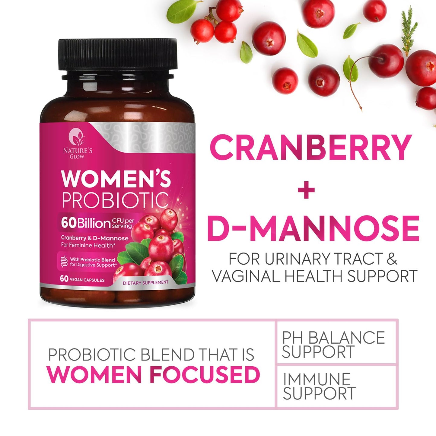 Probiotics For Women 50B CFU – 16 Strains | Digestive & Vaginal Health