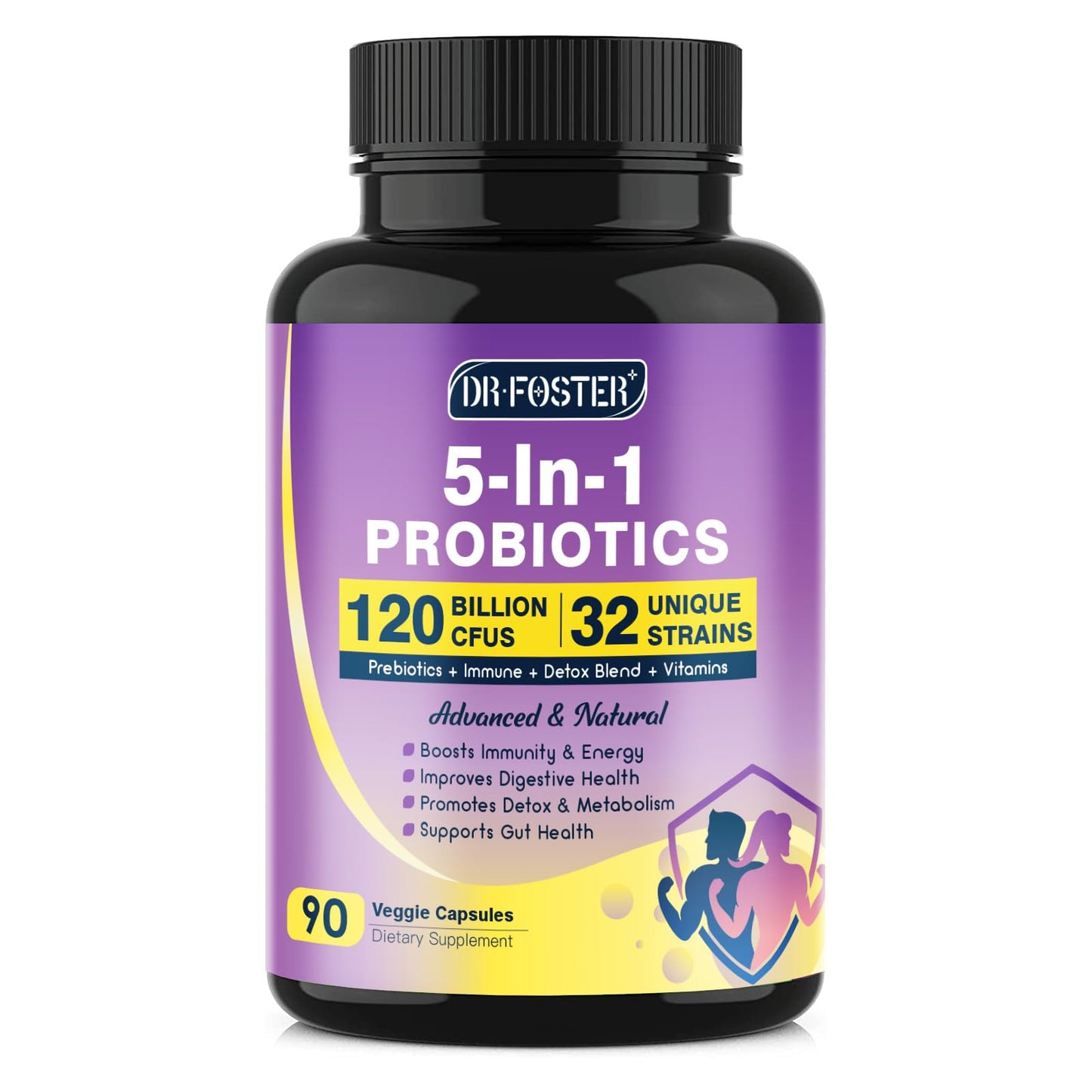 Probiotics for Women & Men – 120B CFUs, Immune Support & Detox Cleanse