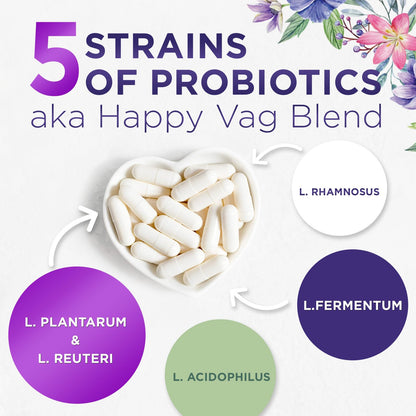 Probiotics for Women’s Digestive Health – 50 Billion CFU, 5 Strains, Urinary & Vaginal Support | USA Bottled