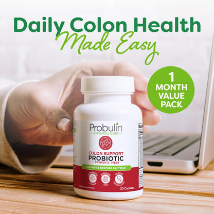 Probulin Colon Support Probiotic – 20B CFU, Vegan, 30 Count