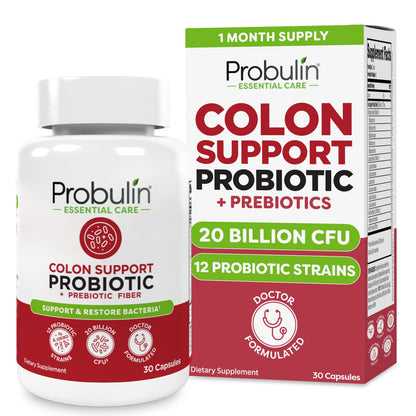 Probulin Colon Support Probiotic – 20B CFU, Vegan, 30 Count