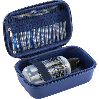 ProCase Travel Case for NeilMed Sinus Rinse Packets | Portable Neti Pot & Nasal Wash Kit – Navy