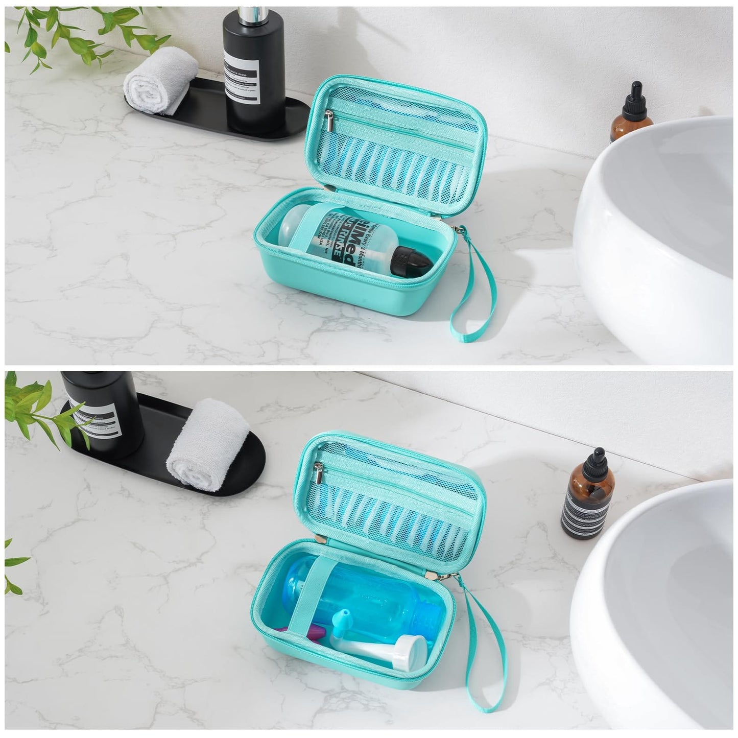 ProCase Travel Case for NeilMed Sinus Rinse Packets – Turquoise, Waterproof & Shockproof