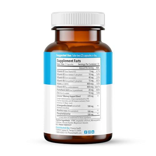 Procera Advanced Brain – Fast Acting Memory & Focus Supplement – 60 Count