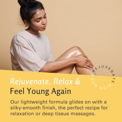 Ylang Ylang + Ginger Lymphatic Drainage Massage Oil – Collagen & Stem Cells | 8oz | M3 Naturals