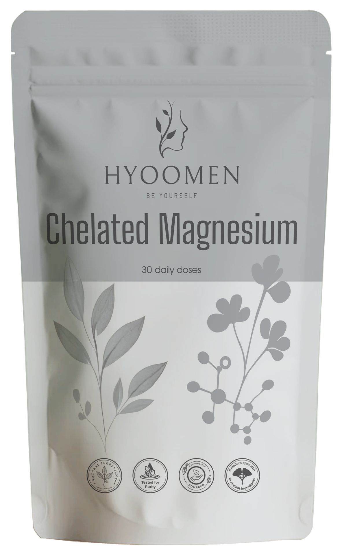 Magnesium Glycinate Capsules 225mg Hyoomen