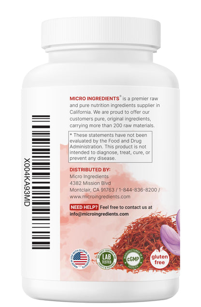 Micro Ingredients Saffron Extract | 240 Veggie Capsules | Mood & Vision