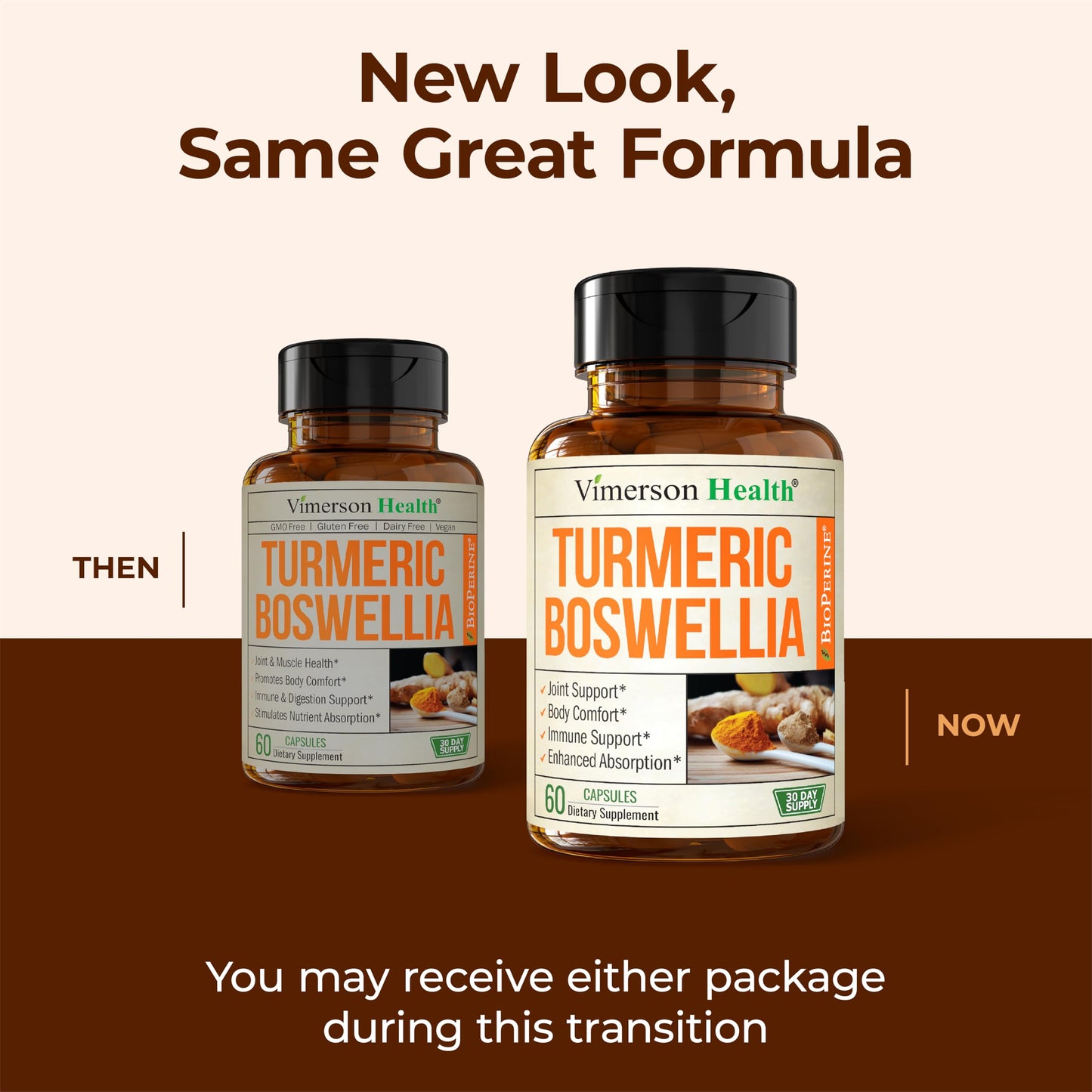 Turmeric Curcumin with Boswellia & Ginger – 95% Curcuminoids, Black Pepper | 60 Capsules