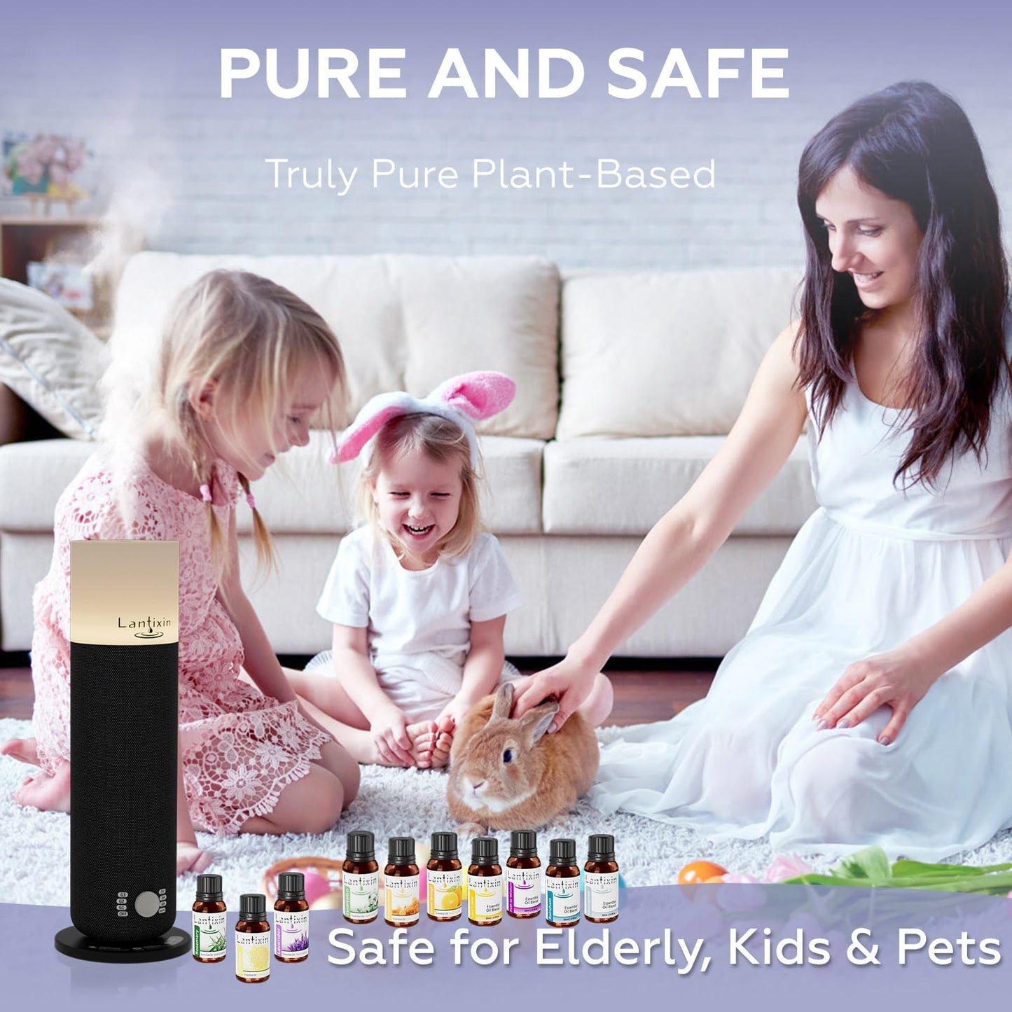 Lantixin Eucalyptus Essential Oil – Pure 0.5 oz | Premium Grade for Diffusers