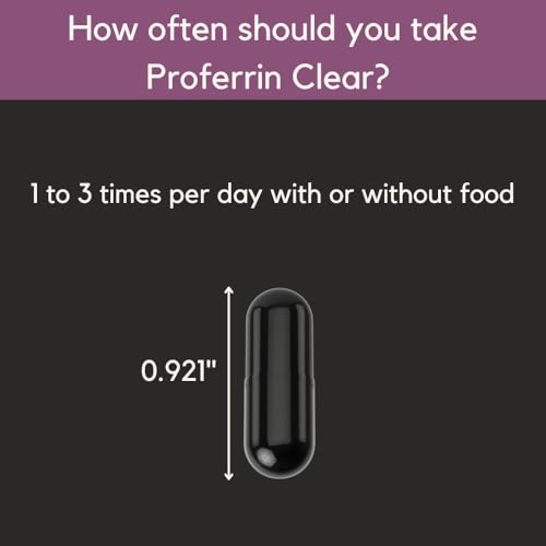 Proferrin Clear 30ct Heme Iron – US Made, Dye-Free Capsule | High Absorption
