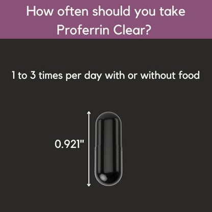 Proferrin Clear 30ct Heme Iron – US Made, Dye-Free Capsule | High Absorption