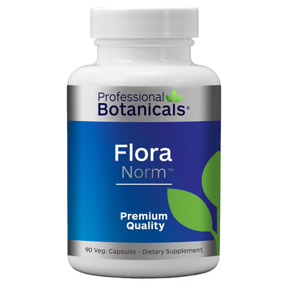 Flora Norm 12-Strain Potent Vegan Probiotic - 10 Billion CFU/gm, 90 Vegetarian Capsules | Professional Botanicals