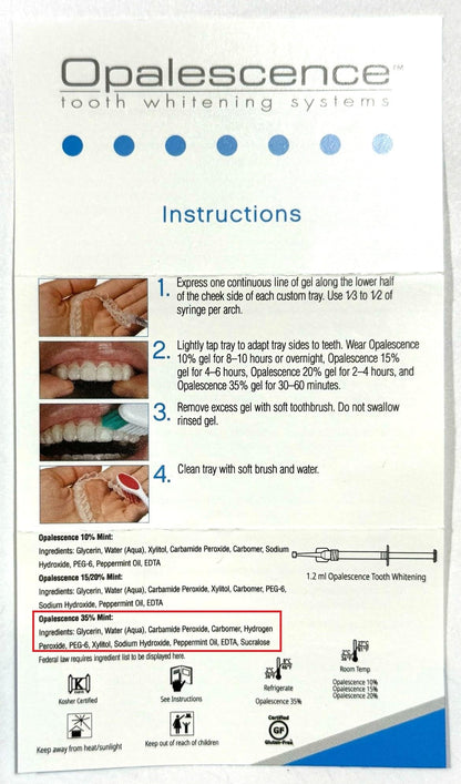 Opalescence 35% Gel Syringes Refill Kit (12) – Ultradent