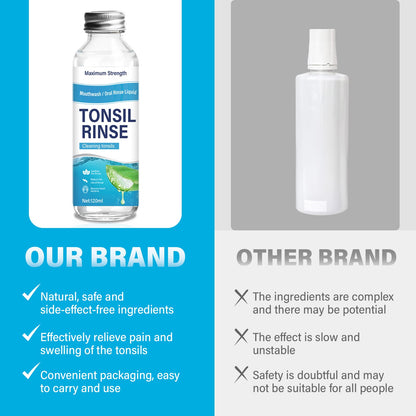 Tonsil Stone Remover – Alcohol-Free Natural Oral Rinse for Soothing Tonsils & Fighting Bad Breath (4 Fl Oz)