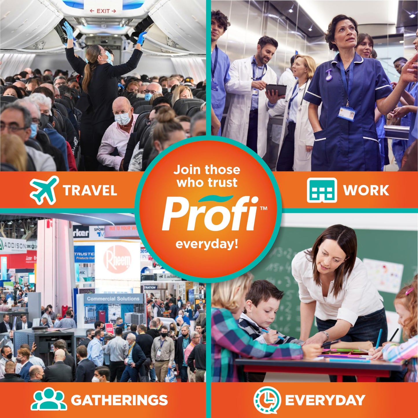 Profi™ Everyday Nasal Spray – Up to 8 Hours Defense Against Airborne Germs | 90 Sprays, 0.36 fl oz