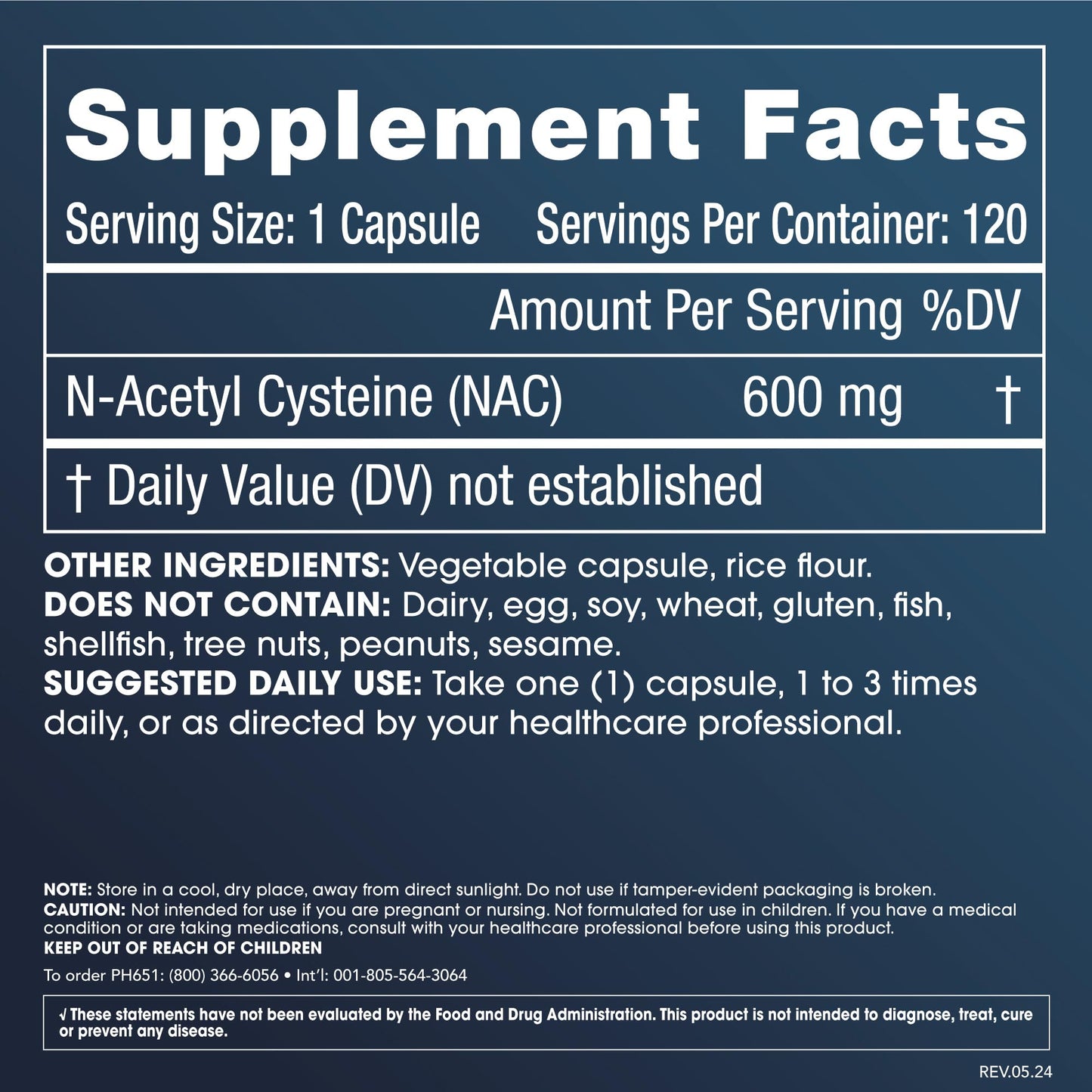 ProHealth Pure NAC – N-Acetyl Cysteine | Liver & Immune Support | 600 mg