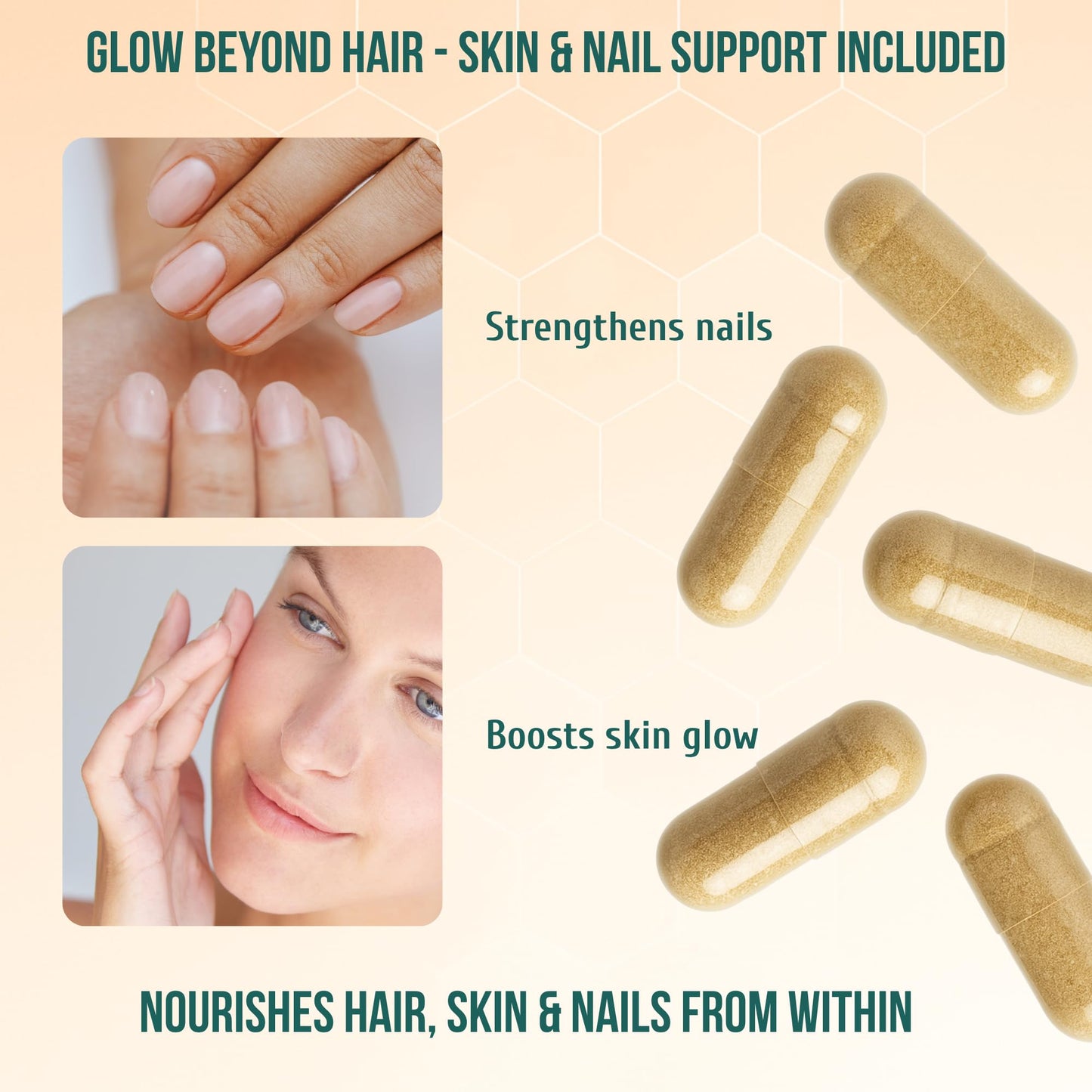 Hair Growth Vitamins for Women 40+ – Perimenopause Support & Fuller Hair