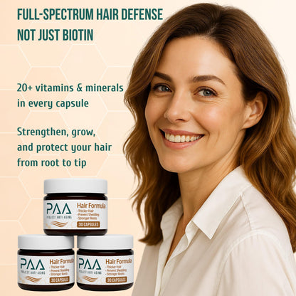 Hair Growth Vitamins for Women 40+ – Perimenopause Support & Fuller Hair