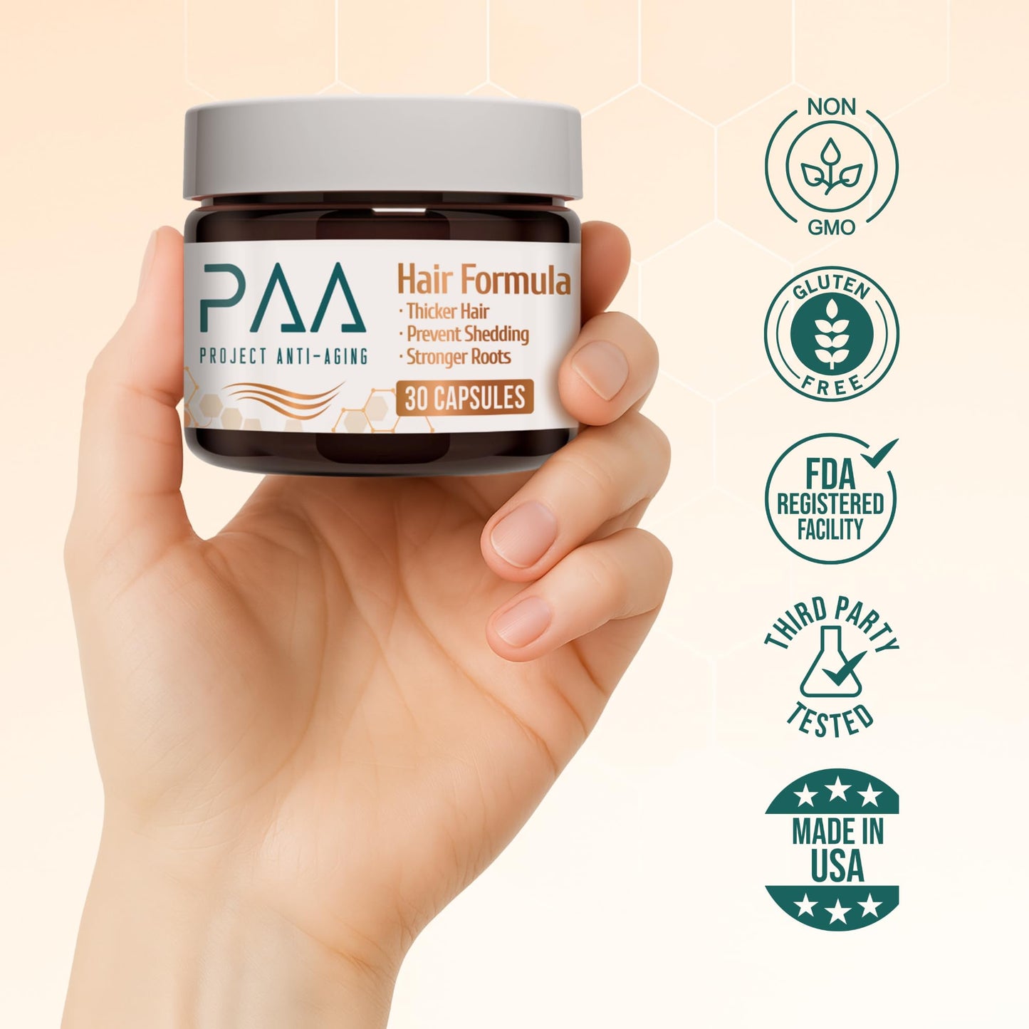 Hair Growth Vitamins for Women 40+ – Perimenopause Support & Fuller Hair