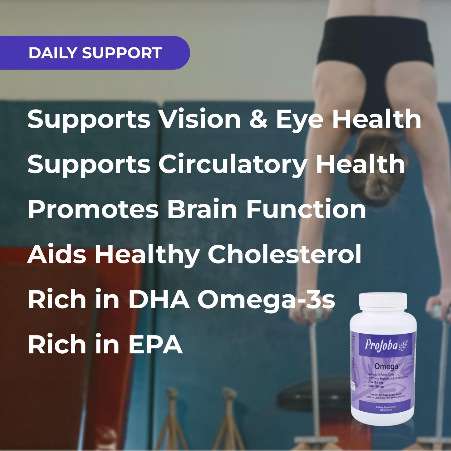 Youngevity Projoba Omega™ 1000 mg Omega-3 – High Potency, 180 EPA / 120 DHA, 120 Softgels (Pack of 2)