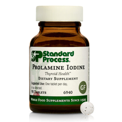 Standard Process Prolamine Iodine – Thyroid Health Supplement (90 Tablets)