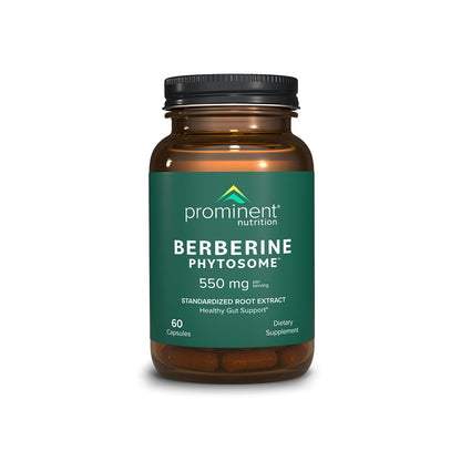Prominent Nutrition Berberine Phytosome 550 mg – Gut Health Support, 60 Count, 1 Pack