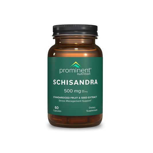 Prominent Nutrition Schisandra Berry Extract – 500 mg, Stress Support, 60 Capsules BritishVita | Premium UK Vitamins & Wellness Supplements