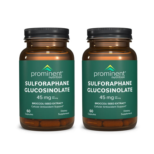 Prominent Nutrition Sulforaphane Glucosinolate Supplement — 45 mg, 2 Pack BritishVita | Premium UK Vitamins & Wellness Supplements