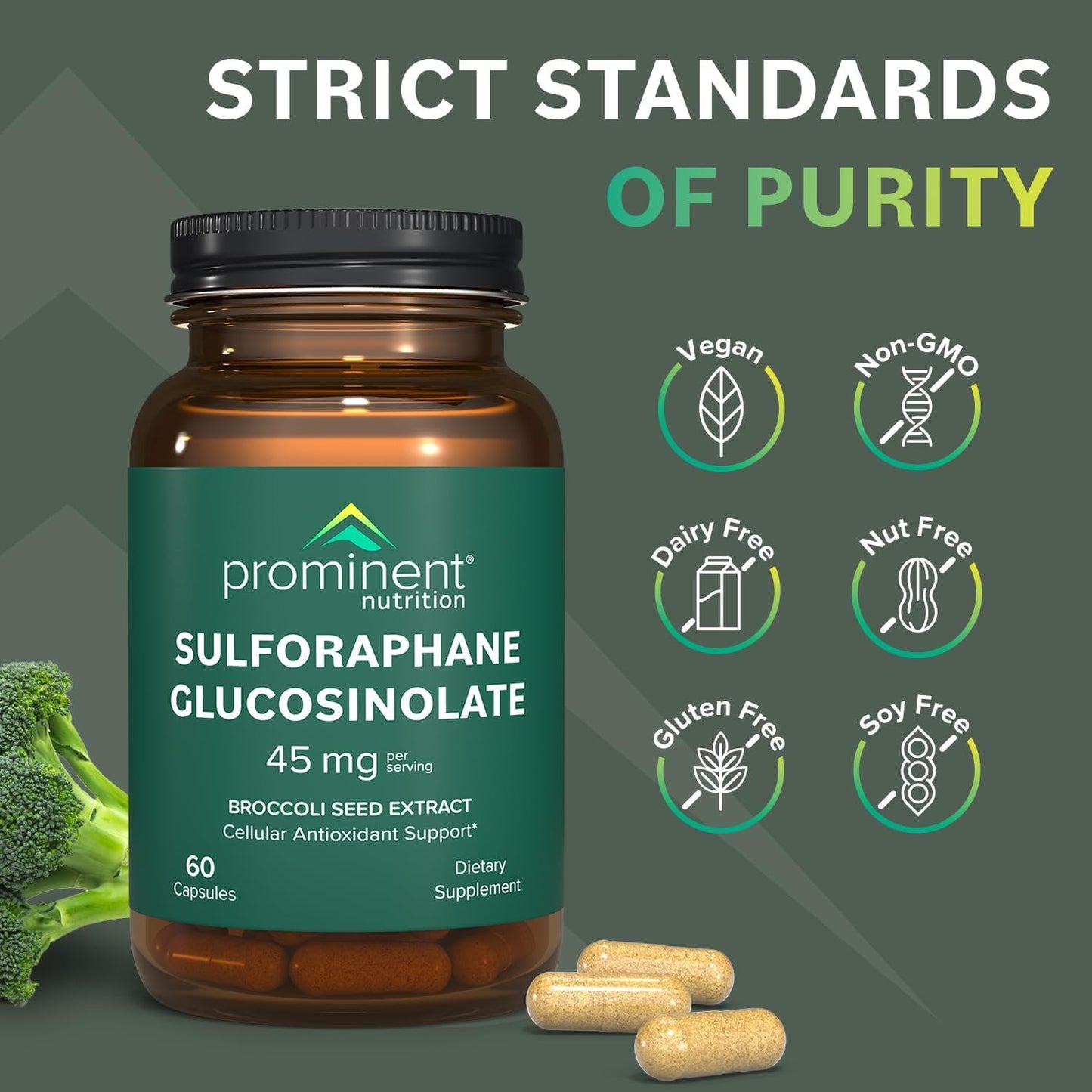 Prominent Nutrition Sulforaphane Glucosinolate Supplement — 45 mg, 2 Pack