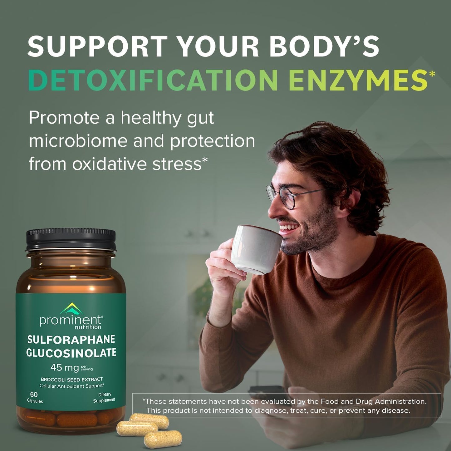Prominent Nutrition Sulforaphane Glucosinolate Supplement — 45 mg, 2 Pack