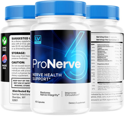 (2 Pack) Pronerve 6 - Nerve Health Support, Advanced Formula, 120 Capsules