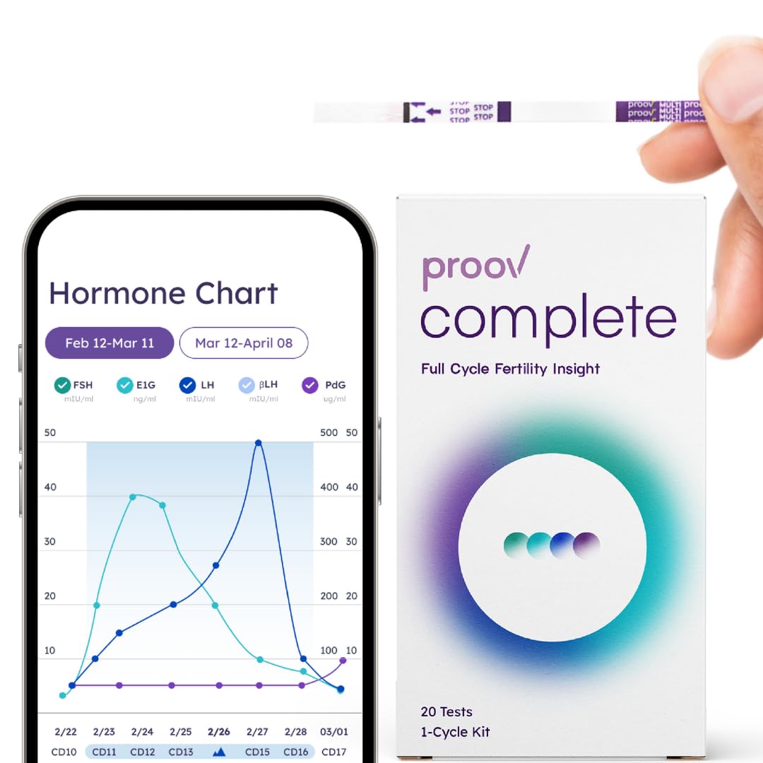 Proov Complete Fertility Monitor | At-Home Lab-Quality Fertility Test Kit for Family Planning