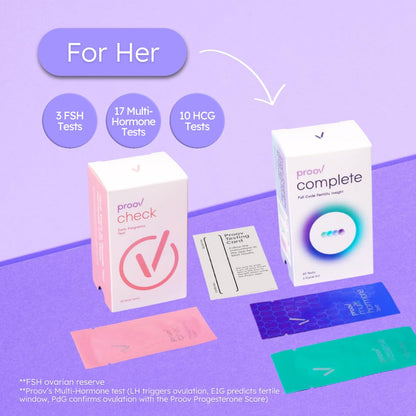 Proov Hers & His Advanced Fertility Test for Couples — At-Home Testing