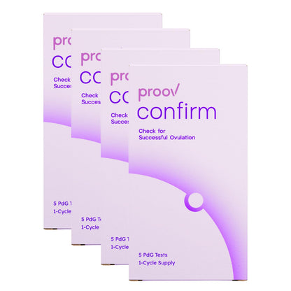 Proov PdG Test Strips for Women – 20 PdG Strips, At-Home Ovulation Confirmation, 4-Cycle Pack