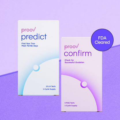 Proov Predict & Confirm Ovulation Kit — 15 LH & 5 PdG Tests