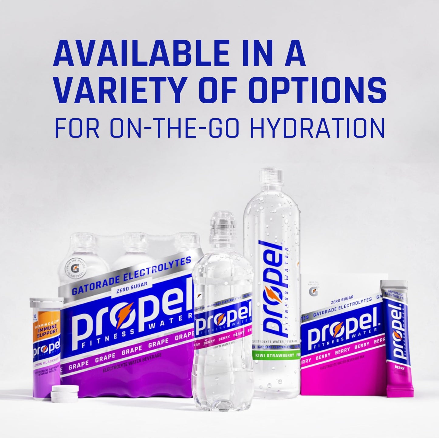 Propel Immune Support Tablets – Lemon Blackberry, 16.9 oz (Pack of 80)