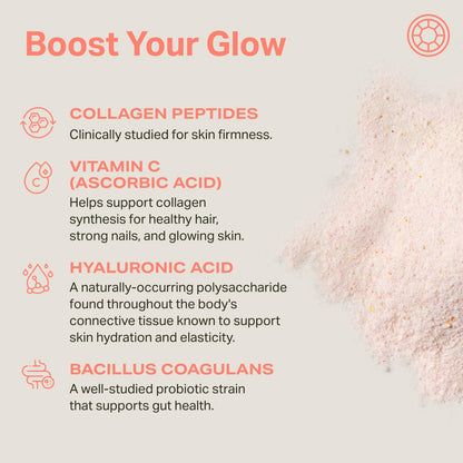 Proper, The Corals Daily Glow Beauty Blend – Nutrient Dense Superfood Powder with Collagen Peptides, Hyaluronic Acid, Vitamin C & MSM | Hair, Skin & Nails