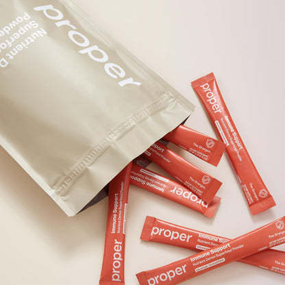 Proper Orange Immune Support – Orange Tangerine Drink Mix with Elderberry, Vitamin C, Zinc & Probiotics