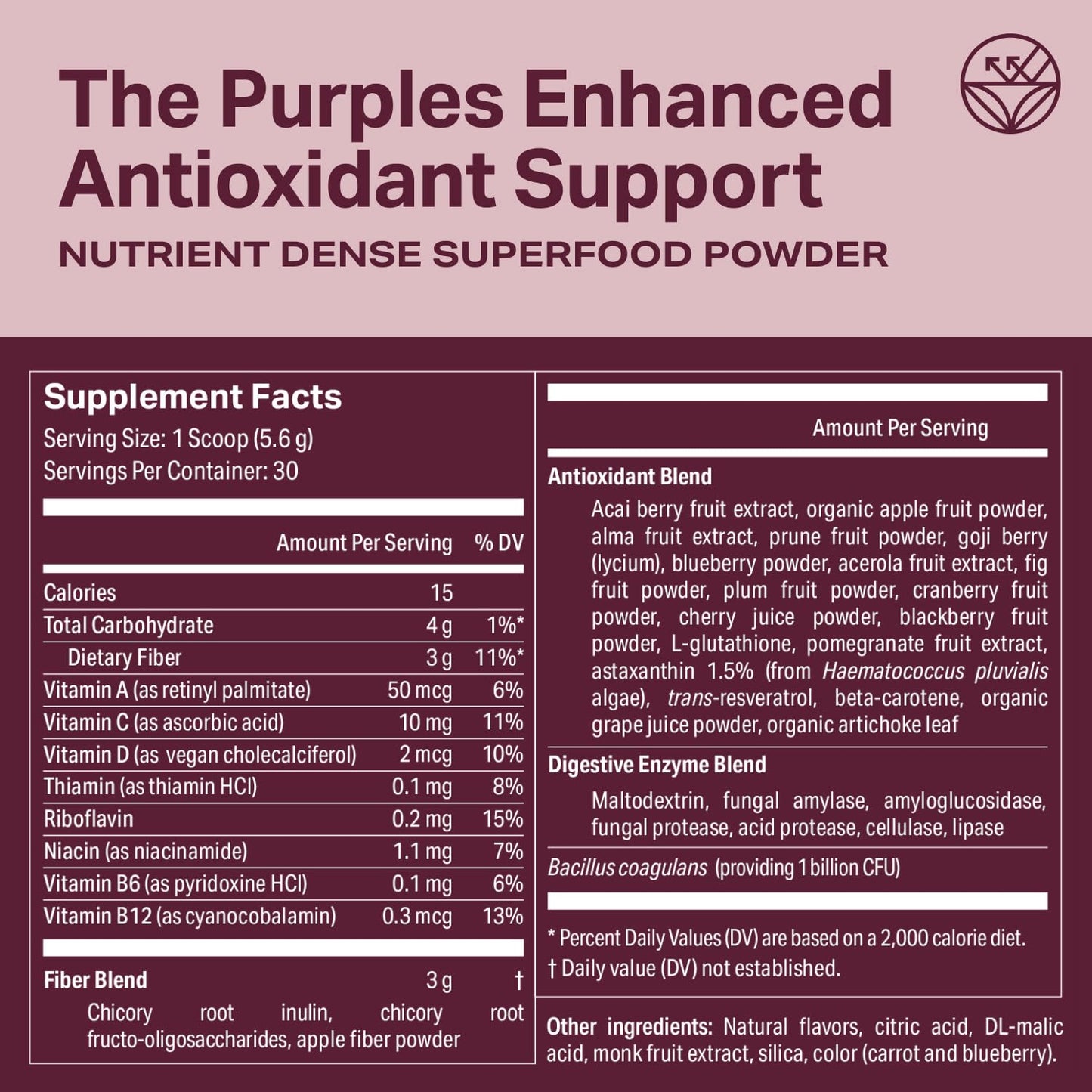 Proper The Purples Nutrient-Dense Superfood Powder – Antioxidant & Cellular Support
