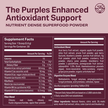 Proper The Purples Nutrient-Dense Superfood Powder – Antioxidant & Cellular Support