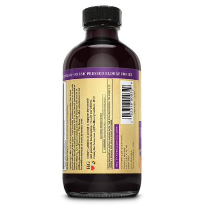 Honey Gardens Elderberry & Honey Immune Syrup – Propolis & ACV, 8 oz