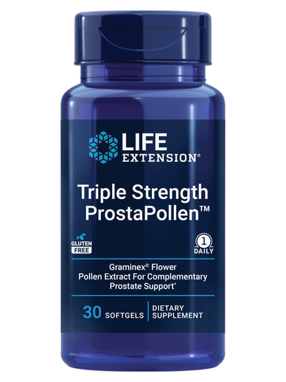 Life Extension ProstaPollen Triple Strength – Prostate Health, Gluten Free, 30 Softgels