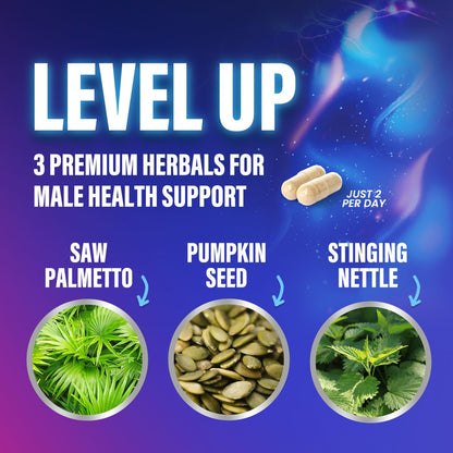Prostate Health Supplements for Men 1000mg - 3X Strength with Saw Palmetto & Pumpkin Seed - 120 Capsules