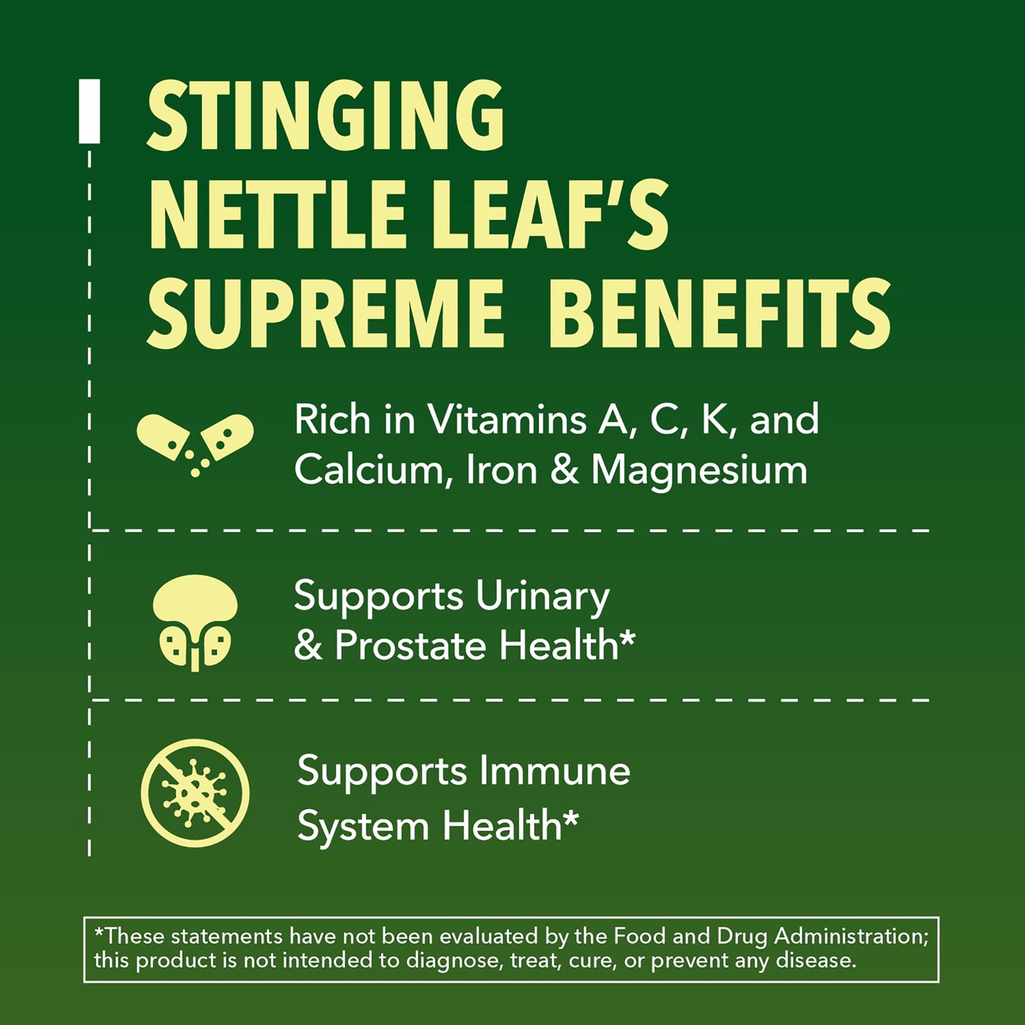 Stinging Nettle Leaf Extract Liquid Drops – Organic Immune Support & Prostate Health (1 oz)