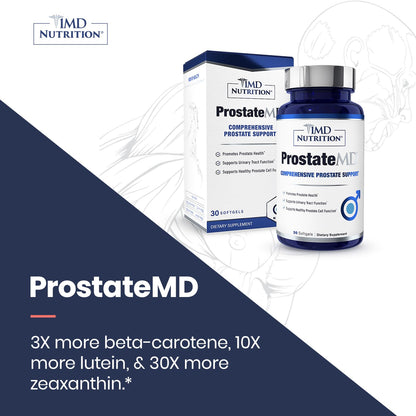 1MD ProstateMD Saw Palmetto Prostate Support: Urinary Health & Prostate Wellness, 60 Softgels (2-Pack)
