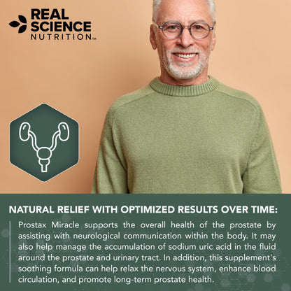 Real Science Nutrition Prostax Miracle – Natural Bladder & Kidney Health for Men