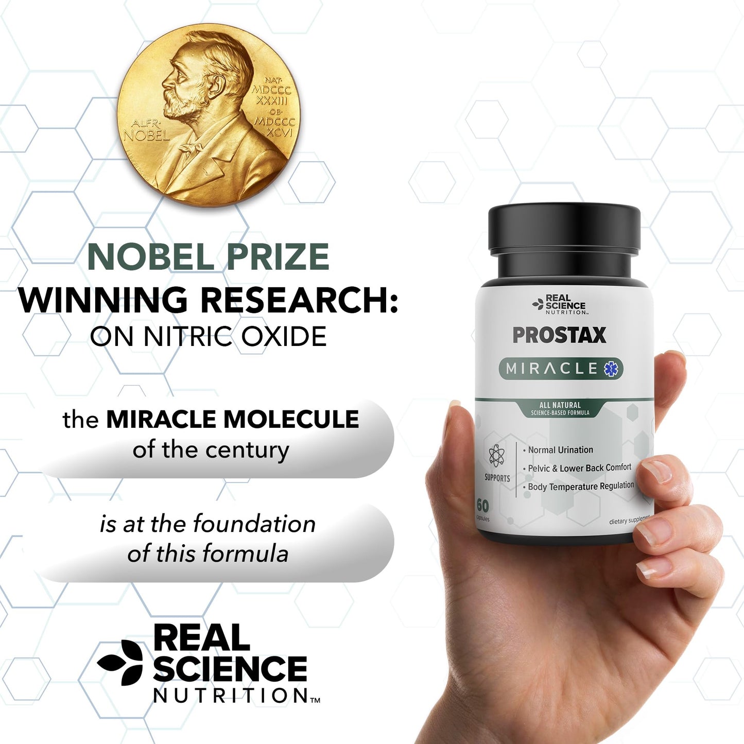 Real Science Nutrition Prostax Miracle – Natural Bladder & Kidney Health for Men