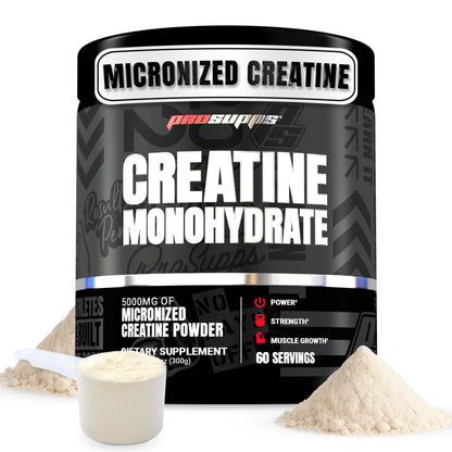 PROSUPPS Creatine Monohydrate Powder for Men & Women, Unflavored - 5,000 mg per Scoop, 60 Servings
