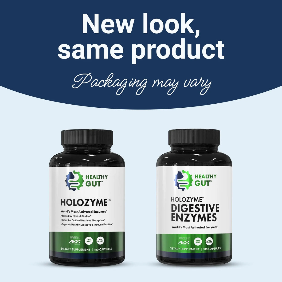 Healthy Gut HoloZyme Max Strength Digestive Enzymes | FODMAP Support with Inulinase, Amyloglucosidase & Invertase | 90 Servings BritishVita | Premium UK Vitamins & Wellness Supplements